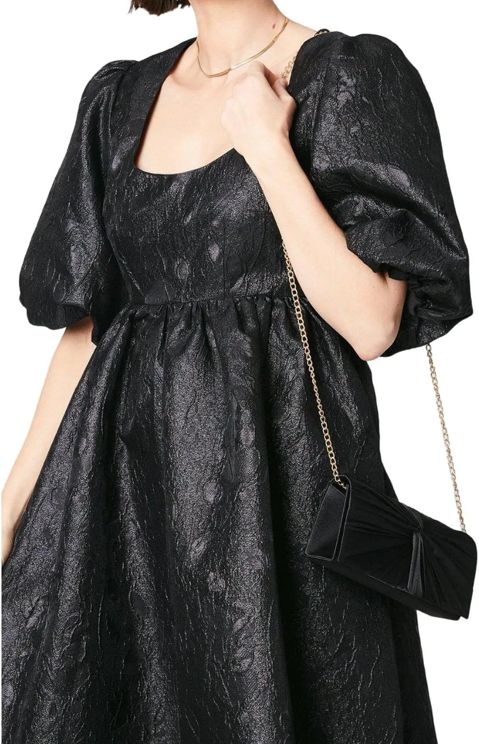 Beauty Satin Twisted Clutch Bag