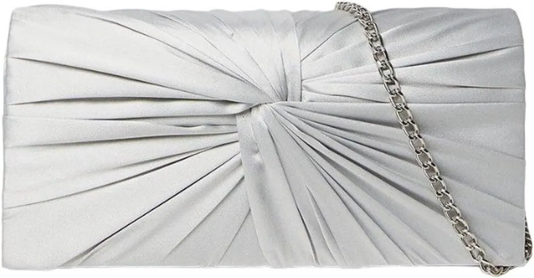 Beauty Satin Twisted Clutch Bag