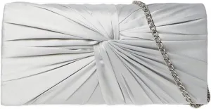 Beauty Satin Twisted Clutch Bag
