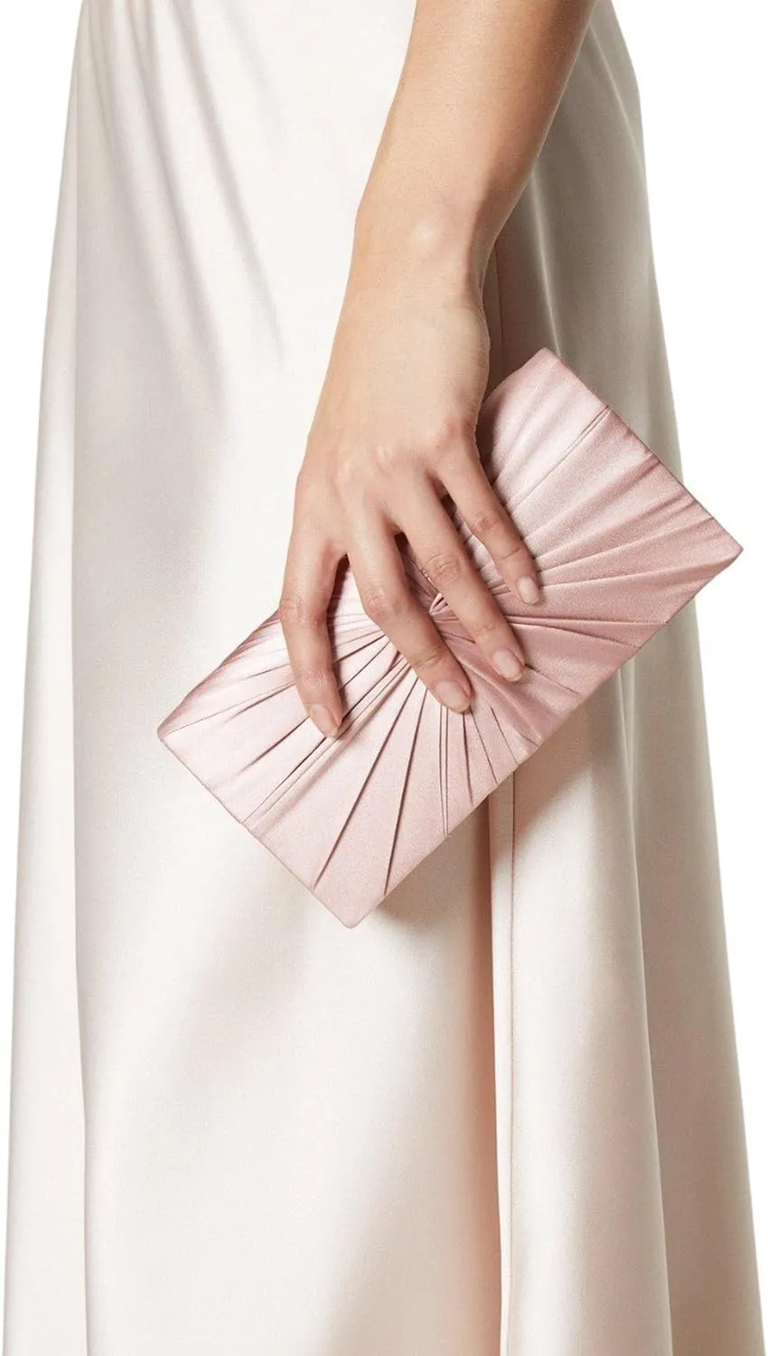 Beauty Satin Twisted Clutch Bag