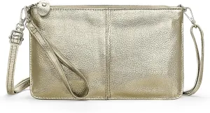 befen Genuine Leather Wristlet Clutch Wallet Purses Small Crossbody Bags for Women with RFID Blocking Card Slots