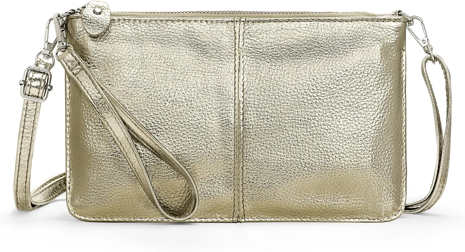 befen Genuine Leather Wristlet Clutch Wallet Purses Small Crossbody Bags for Women with RFID Blocking Card Slots