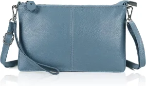 befen Genuine Leather Wristlet Clutch Wallet Purses Small Crossbody Bags for Women with RFID Blocking Card Slots