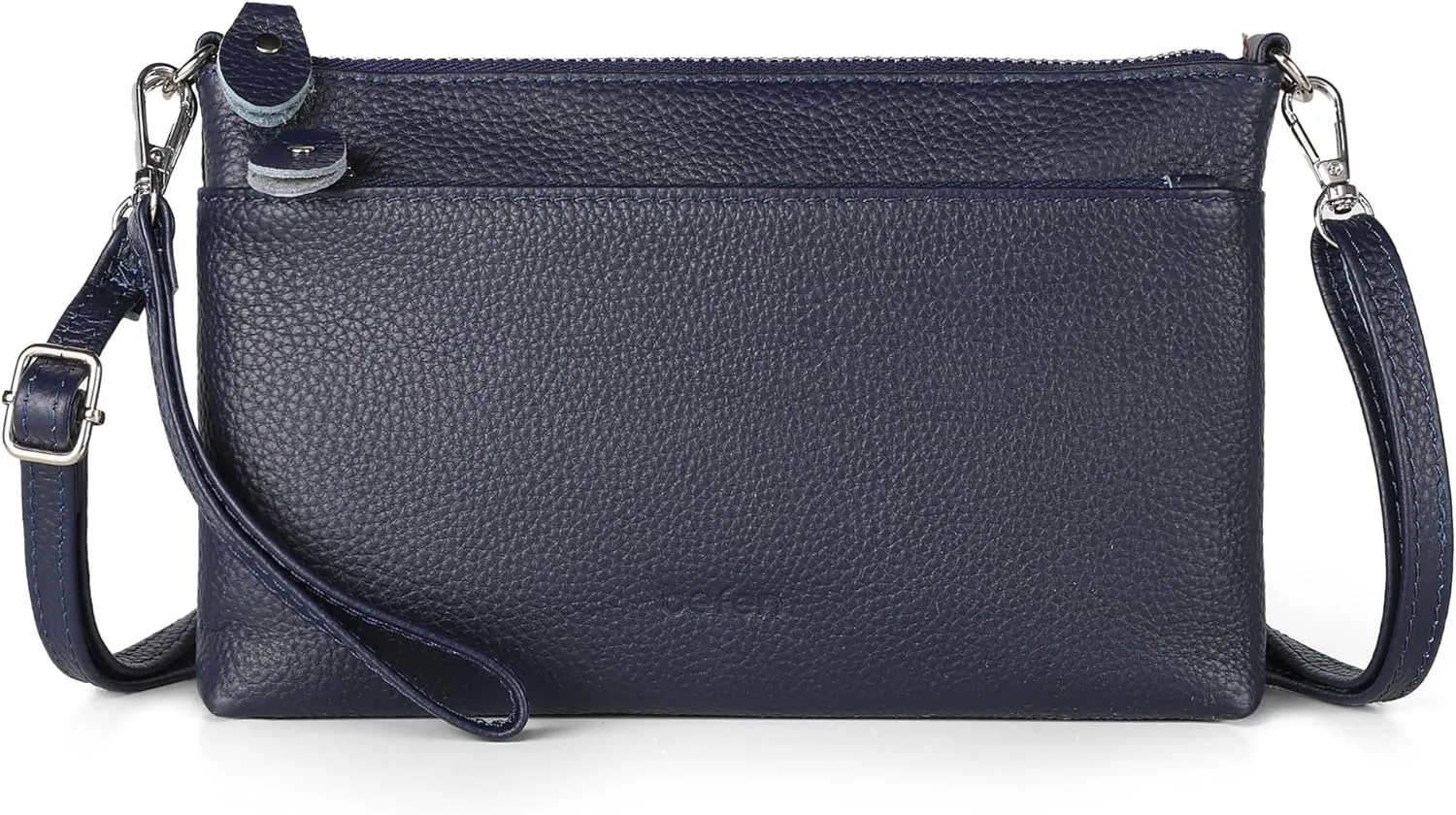 befen Genuine Leather Wristlet Clutch Wallet Purses with RFID Blocking, Small Crossbody Bags Shoulder Handbag for Women