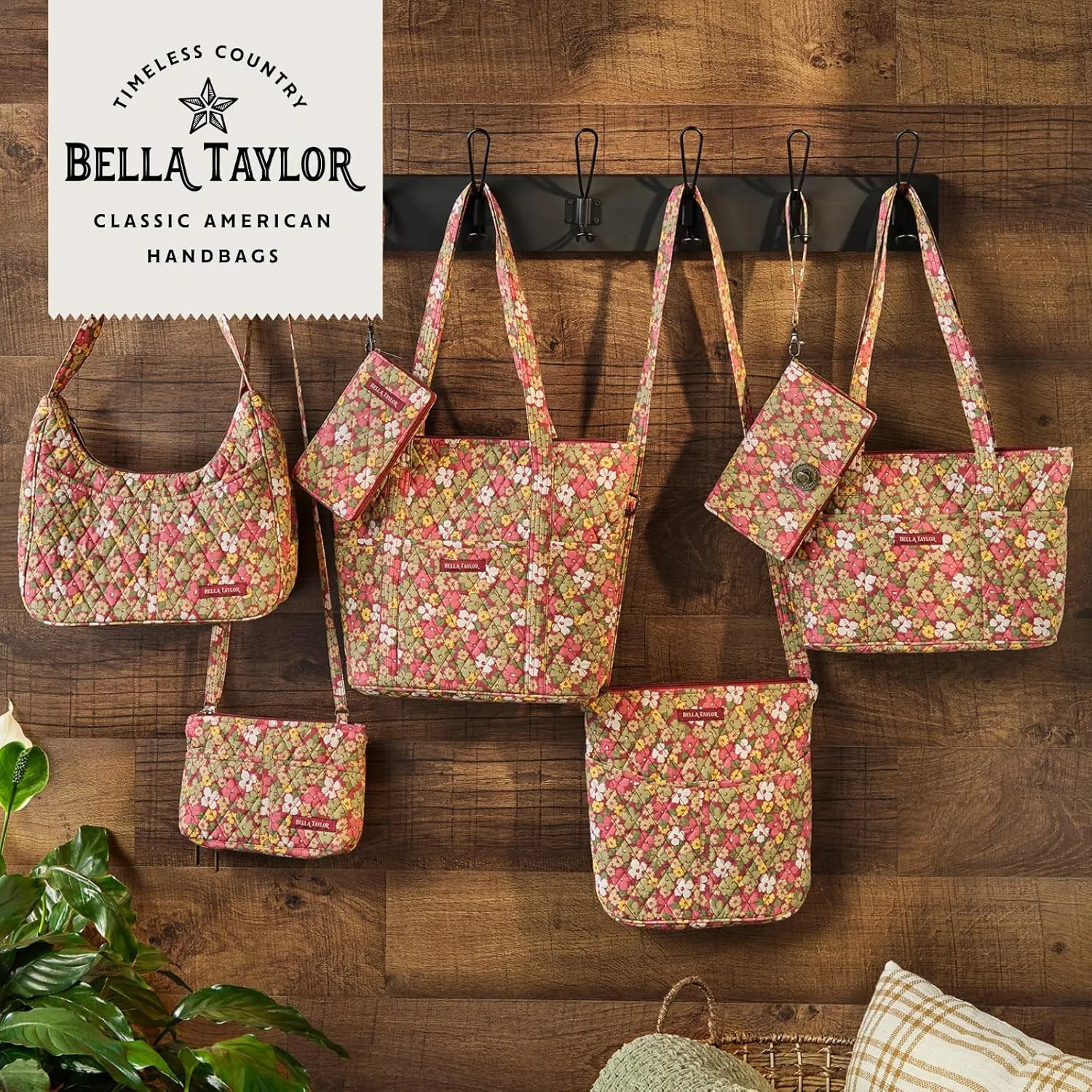 Bella Taylor Essentials Crossbody Purse with Built In Wallet