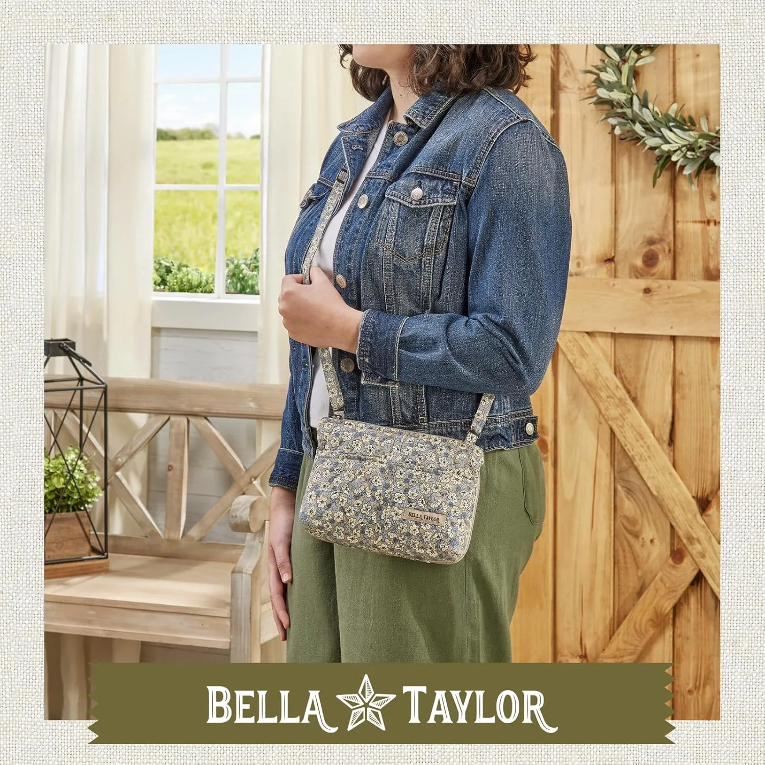 Bella Taylor Essentials Crossbody Purse with Built In Wallet