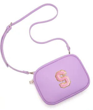 Birthday Gifts for 4 5 6 7 8 9 10 11 12 13 Year Old Girls Initial PU Leather Crossbody Bags for Girls
