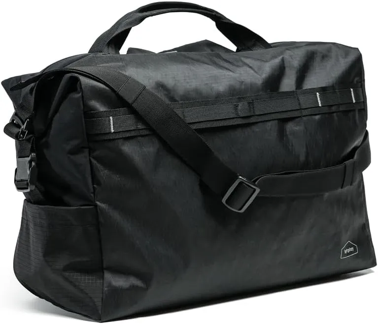 bitplay-45L Travel Duffel Bag Black Series (Versatile Crossbody & Handbag, Carry-On Compatible, Weather-proof Fabric)