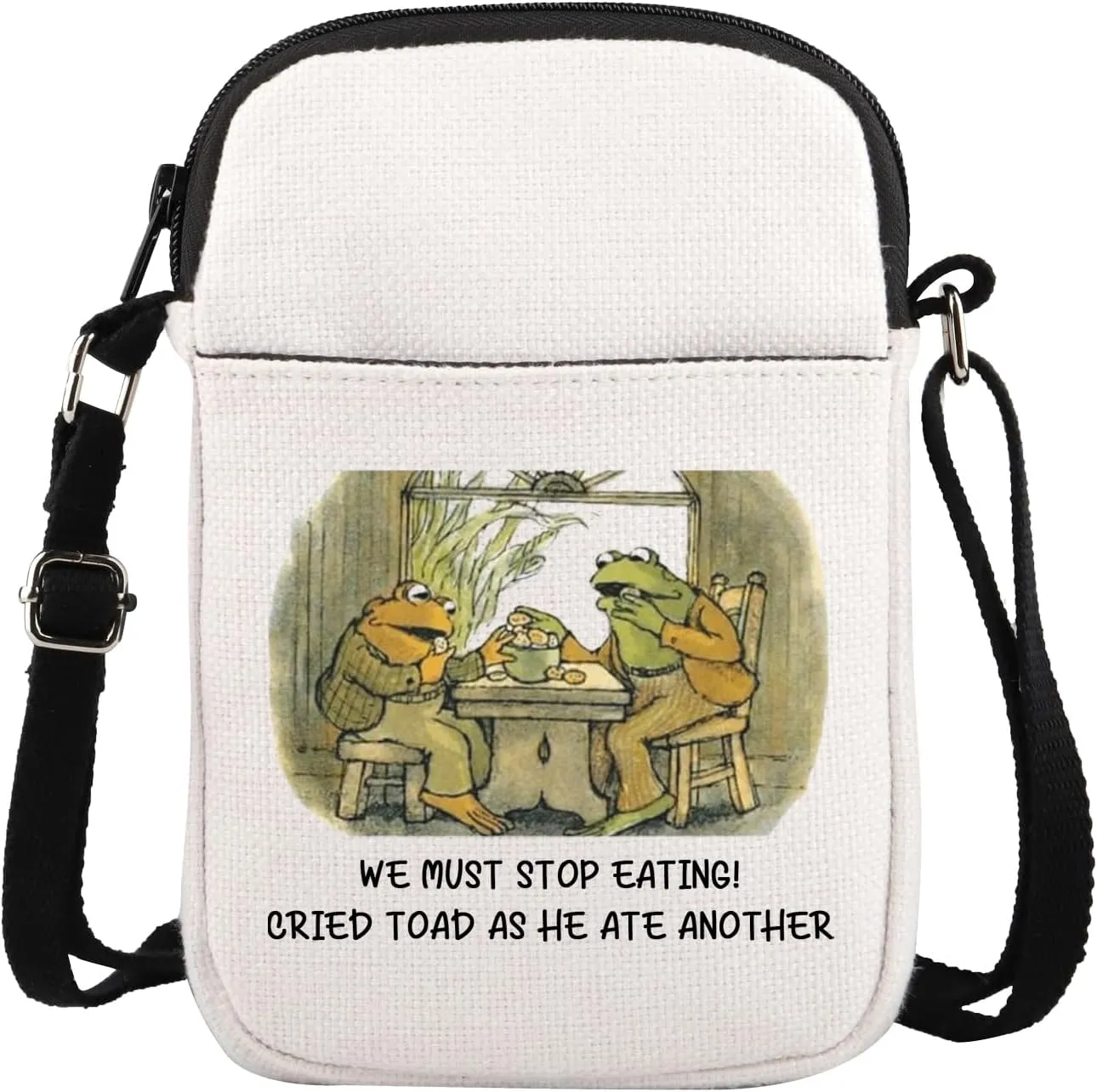 BLUPARK Frog And Toad Riding Inspired Crossbody Bag Funny Frog And Toad Gift Best Friends Gift Storybook Gift