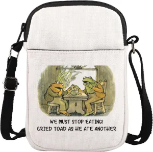 BLUPARK Frog And Toad Riding Inspired Crossbody Bag Funny Frog And Toad Gift Best Friends Gift Storybook Gift