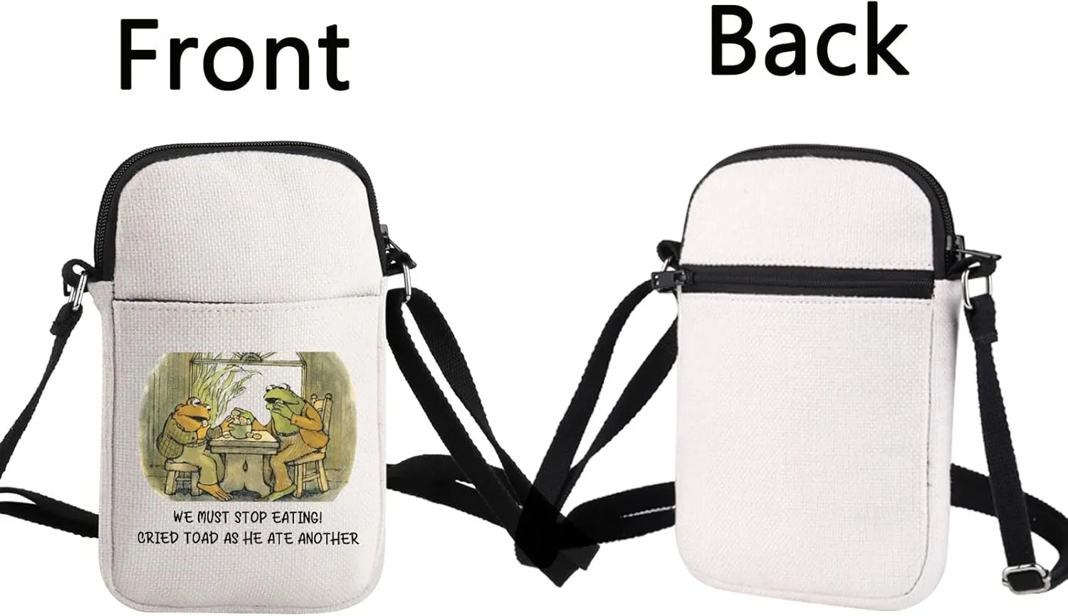 BLUPARK Frog And Toad Riding Inspired Crossbody Bag Funny Frog And Toad Gift Best Friends Gift Storybook Gift