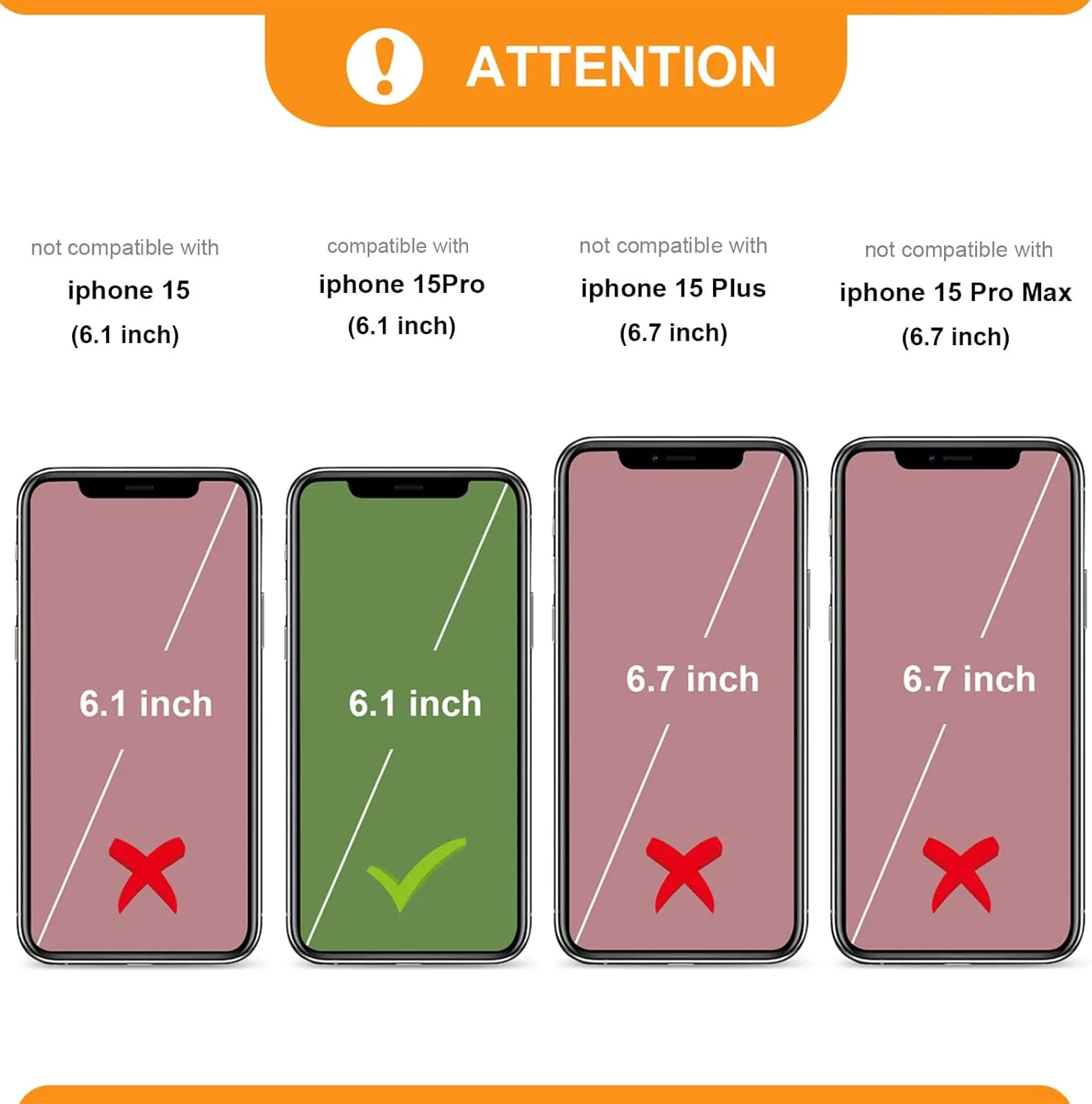 Bocasal Crossbody Wallet Case for iPhone 15 Pro with RFID Blocking Card Slot Holder, Magnetic Flip Folio Purse Case, PU Leather Zipper Handbag with Detachable Lanyard Strap 6.1 Inch 5G (Red)