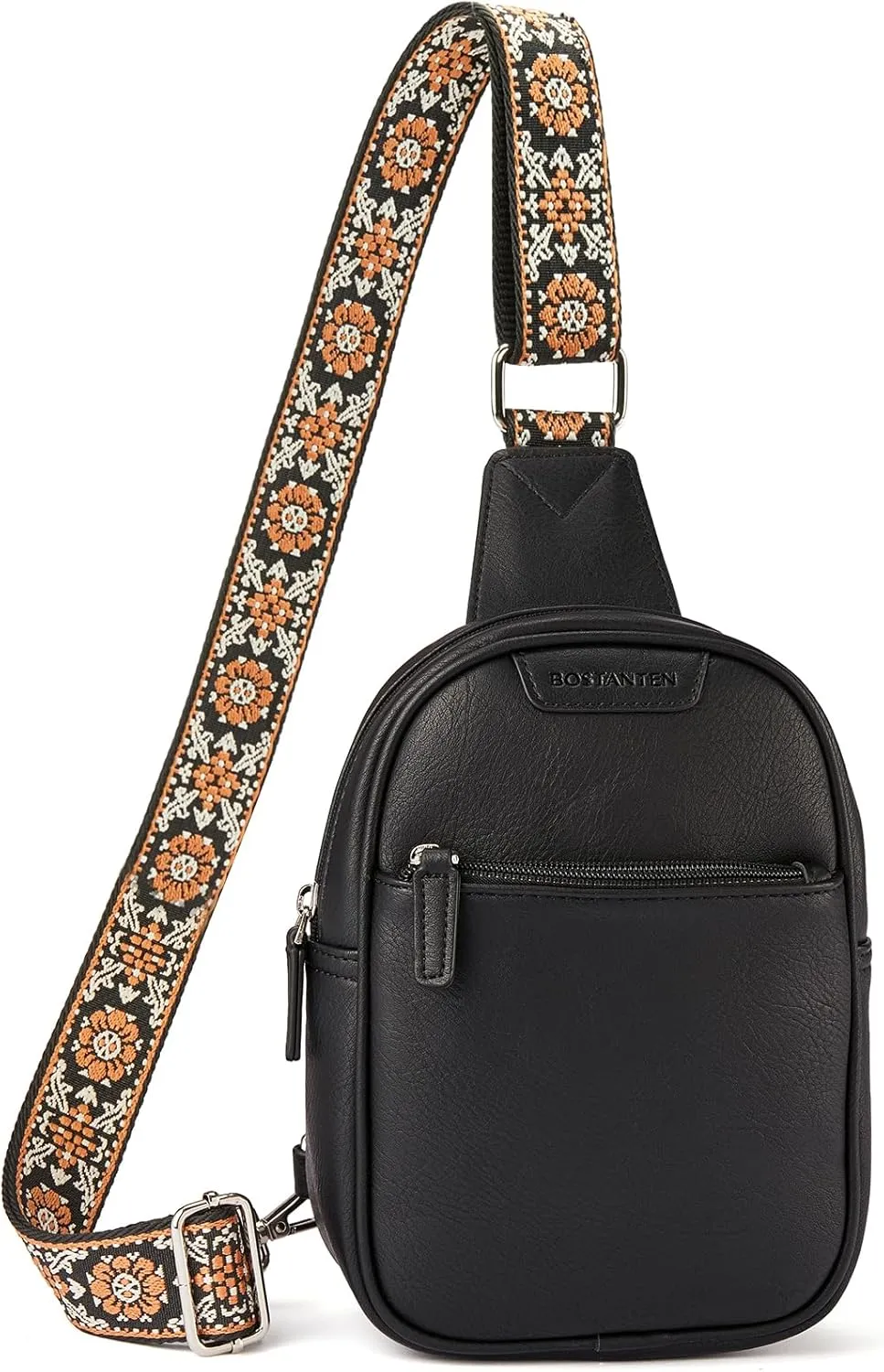 BOSTANTEN Sling Bag for Women Crossbody Purse, Small Leather Crossbody Bags Fanny Pack for Travel