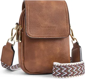 BOSTANTEN Small Crossbody Bags for Women Cell Phone Purse Leather Wallet Handbags with Card Slots