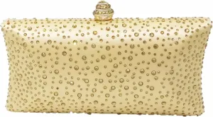 Boutique De FGG Crystal Clutch Purse for Women Formal Evening Bags Party Rhinestone Clutch Bag Wedding Prom Handbags,Mini