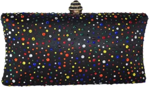 Boutique De FGG Crystal Clutch Purse for Women Formal Evening Bags Party Rhinestone Clutch Bag Wedding Prom Handbags,Mini