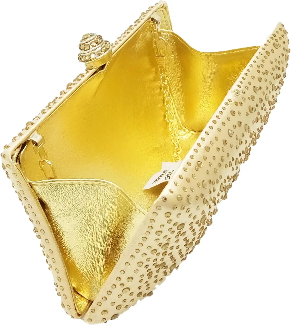 Boutique De FGG Crystal Clutch Purse for Women Formal Evening Bags Party Rhinestone Clutch Bag Wedding Prom Handbags,Mini