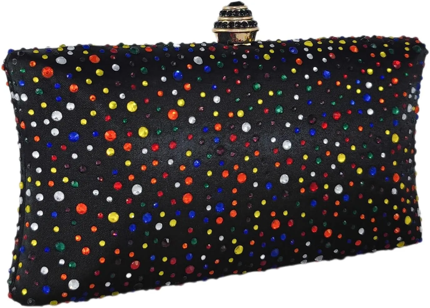 Boutique De FGG Crystal Clutch Purse for Women Formal Evening Bags Party Rhinestone Clutch Bag Wedding Prom Handbags,Mini