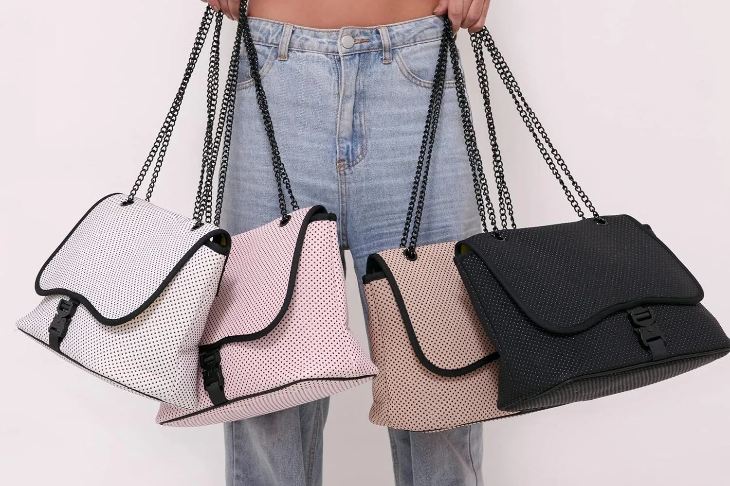 Brand Flap Crossbody Bag- Neoprene, Adjustable Straps, Water Resistant, Machine Washable, Shoulder Purse for Women