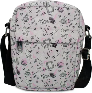 Buckle Down Friends Bag, Crossbody, Television Show Icons, Vegan Leather
