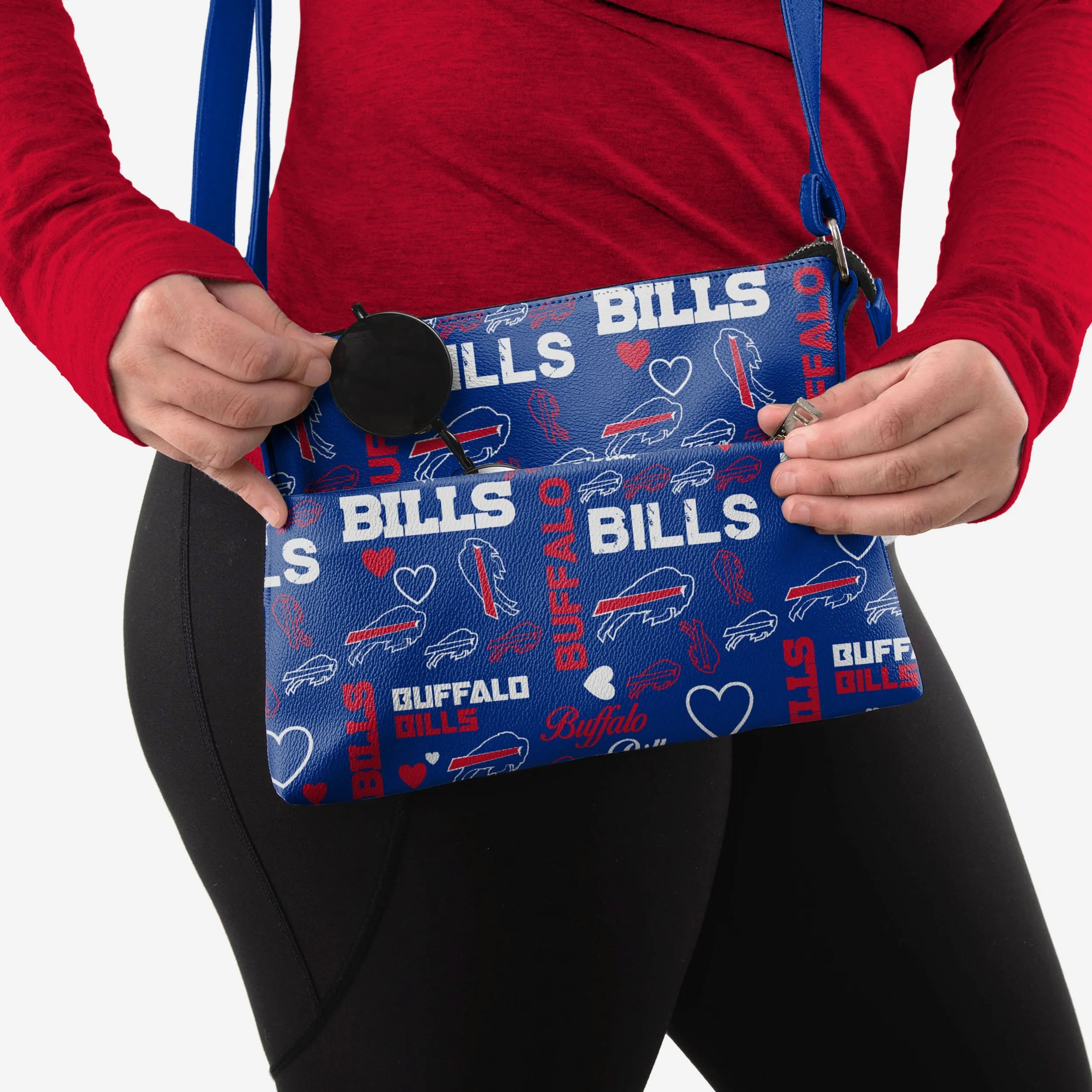 Buffalo Bills Logo Love Crossbody Purse