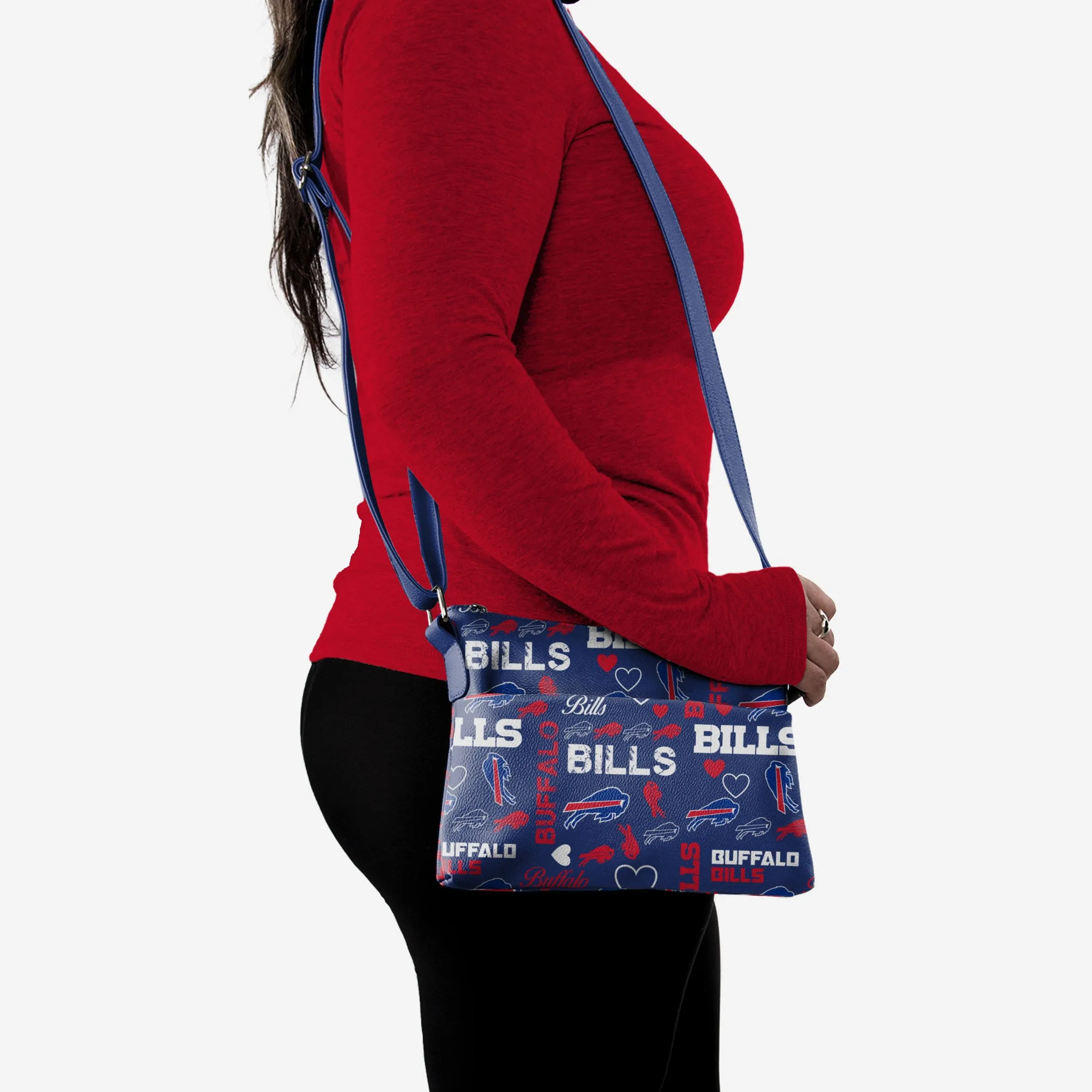 Buffalo Bills Logo Love Crossbody Purse