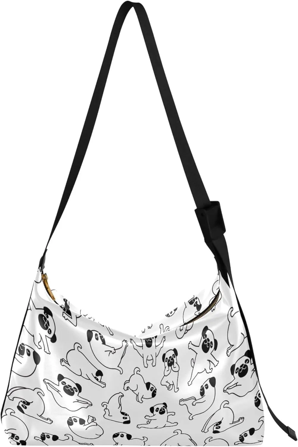 Bunny Butterfly Peonies Rabbit Print Soft PU Leather Hobo Bags Cross Body Men Bag Animal Print Women Purse