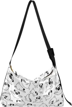 Bunny Butterfly Peonies Rabbit Print Soft PU Leather Hobo Bags Cross Body Men Bag Animal Print Women Purse