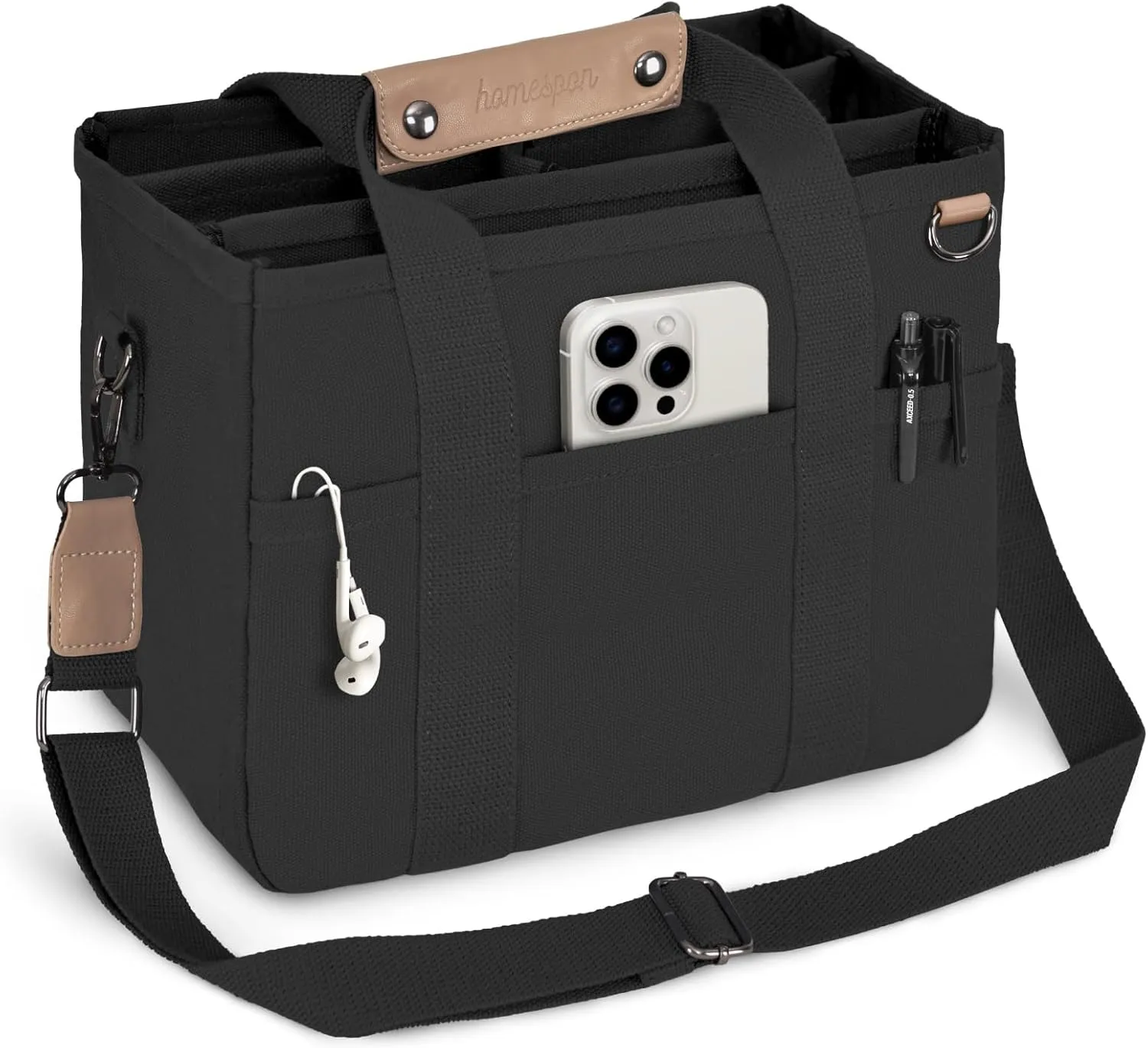 Buringer HOMESPON Large Teacher bag Nurse Bag Tote Bag for Woman Man Everything Handbag Travel Bag with Compartments Pockets