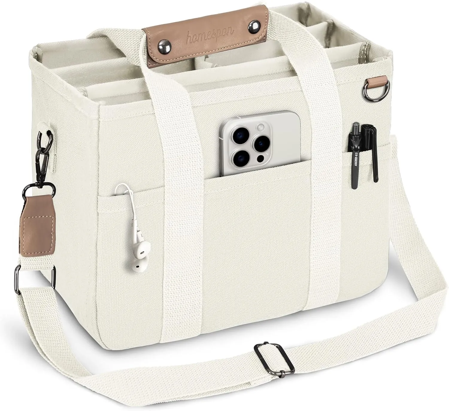Buringer HOMESPON Large Teacher bag Nurse Bag Tote Bag for Woman Man Everything Handbag Travel Bag with Compartments Pockets