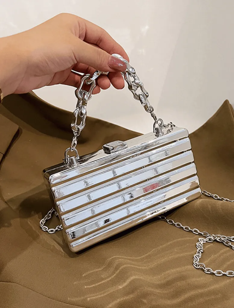 Cally Box Bag - Silver