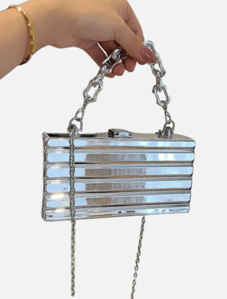 Cally Box Bag - Silver