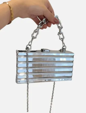 Cally Box Bag - Silver