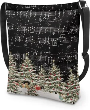 Canvas Crossbody Bag with Zipper Women Handbag Shoulder Bag Large Size Shoulder Purse Handbag Tote Bag with Strap