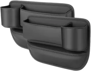 Car Seat Gap Filler Organizer for Land Rover Discovery IV 2009-2017, Car Gap Filler Car Seat Storage Box Seat Gap Storage Box Car Accessories,Black