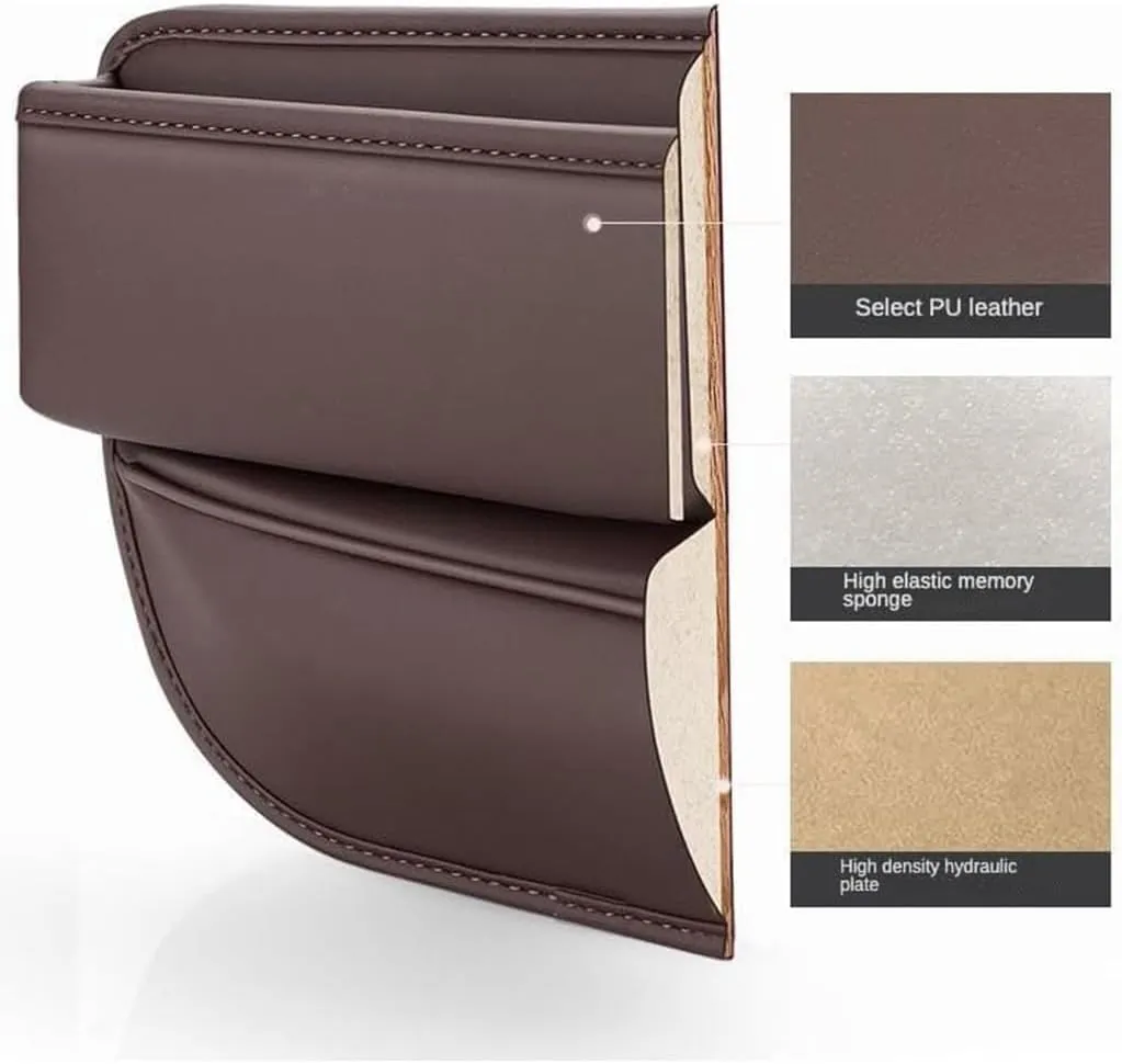 Car Seat Gap Filler Organizer for Lexus GX (J250) 2023 2024 2025, Car Gap Filler Car Seat Storage Box Seat Gap Storage Box Car Accessories,Brown