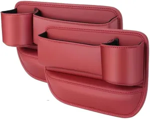 Car Seat Gap Filler Organizer for Nissan Rogue I (S35) 2007 2008 2009 2010 2011 2012 2013, Car Gap Filler Car Seat Storage Box Seat Gap Storage Box Car Accessories,Red