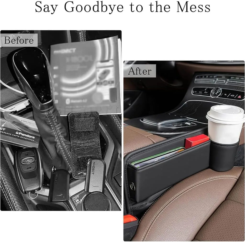 Car Seat Gap Filler Organizer for Nissan Rogue I (S35) 2007 2008 2009 2010 2011 2012 2013, Car Gap Filler Car Seat Storage Box Seat Gap Storage Box Car Accessories,Red