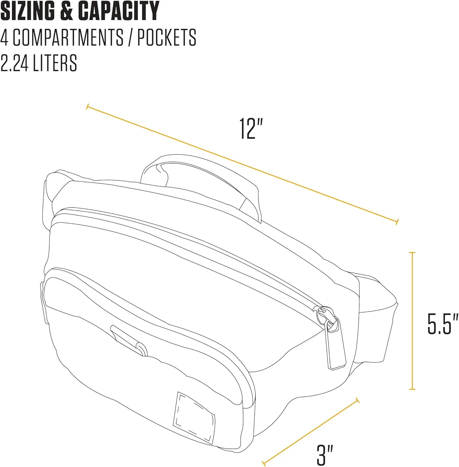 Carhartt Adjustable Waist Pack, Durable, Water Resistant Hip Pack