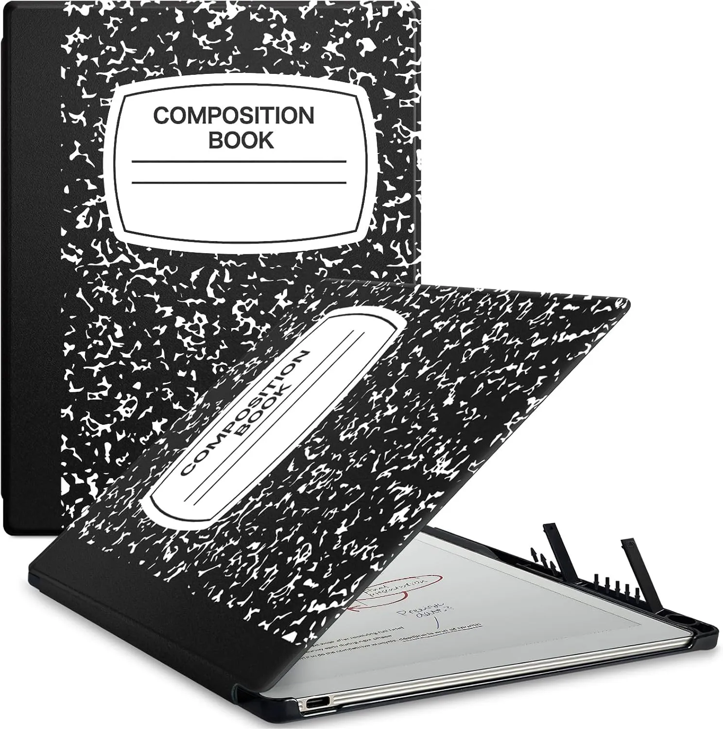 Case for Remarkable Paper Pro Tablet 11.8" (Released in 2024), Hard Back Shell Protective Book Folio Cover with Built-in Pen Holder, with Auto Sleep/Wake Function.