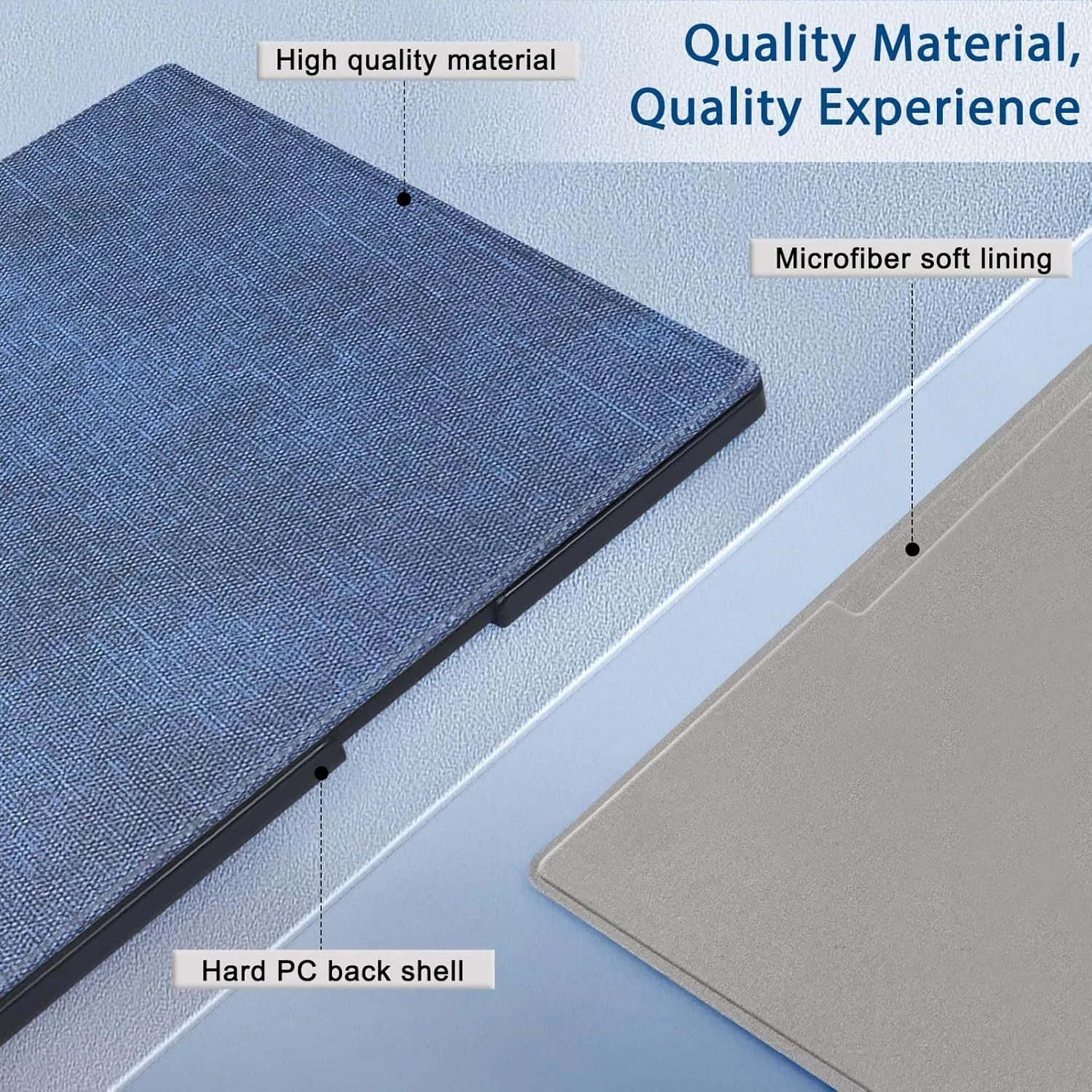 Case for Remarkable Paper Pro Tablet 11.8" (Released in 2024), Hard Back Shell Protective Book Folio Cover with Built-in Pen Holder, with Auto Sleep/Wake Function.