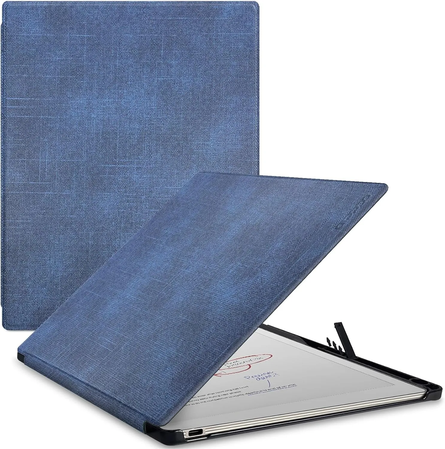Case for Remarkable Paper Pro Tablet 11.8" (Released in 2024), Hard Back Shell Protective Book Folio Cover with Built-in Pen Holder, with Auto Sleep/Wake Function.