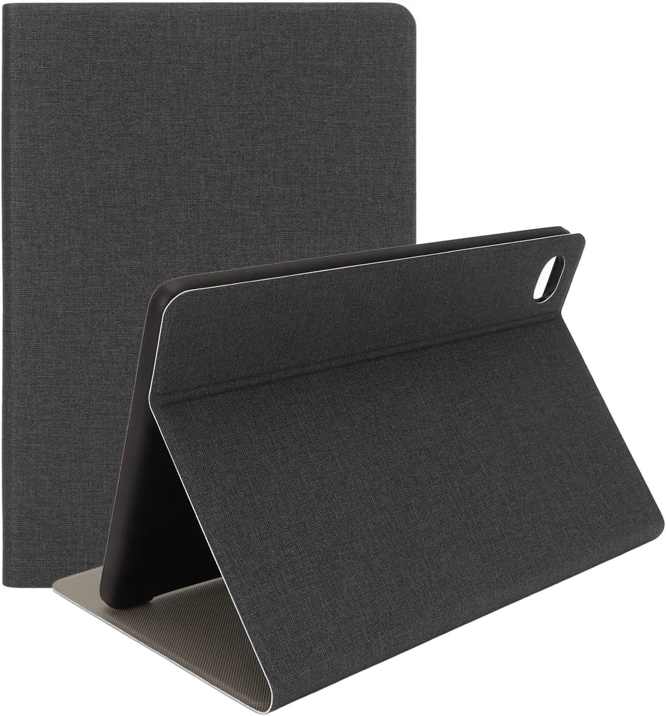 Case for TECLAST M40 Plus, PU Leather Stand Cover Folio Case with Multi Angle Adjustment for Teclast P30S P40HD 10.1 Inch Tablet Case (Black)