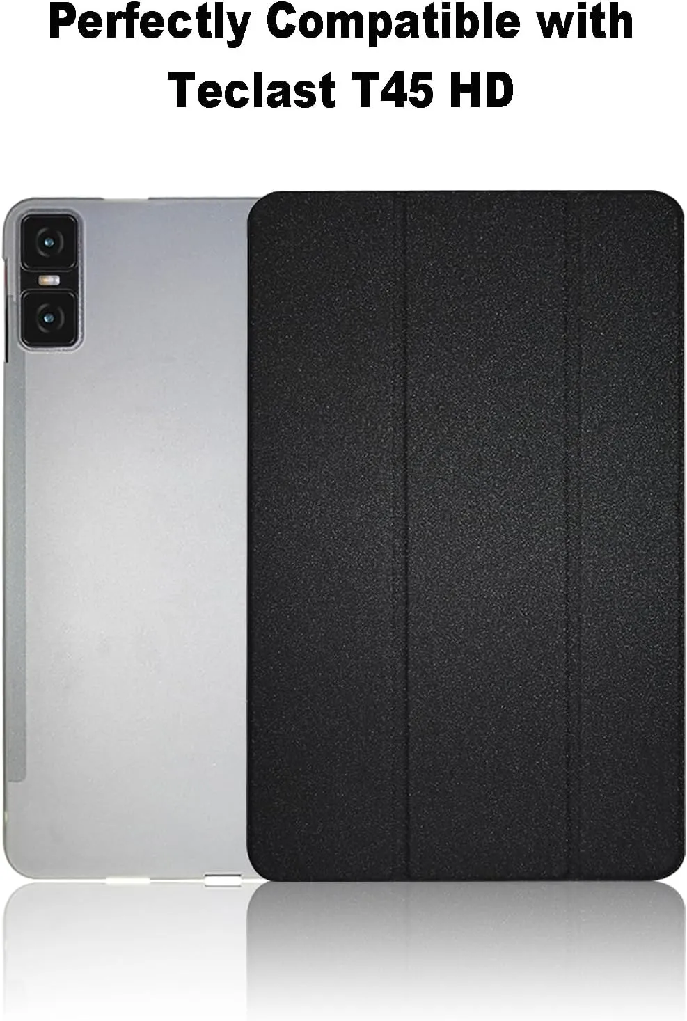 Case for Teclast T45HD, 10.5 inc, Smart Case Cover for Teclast T45HD with Multi-Viewing Angles, Comprehensive Protection. (Black)
