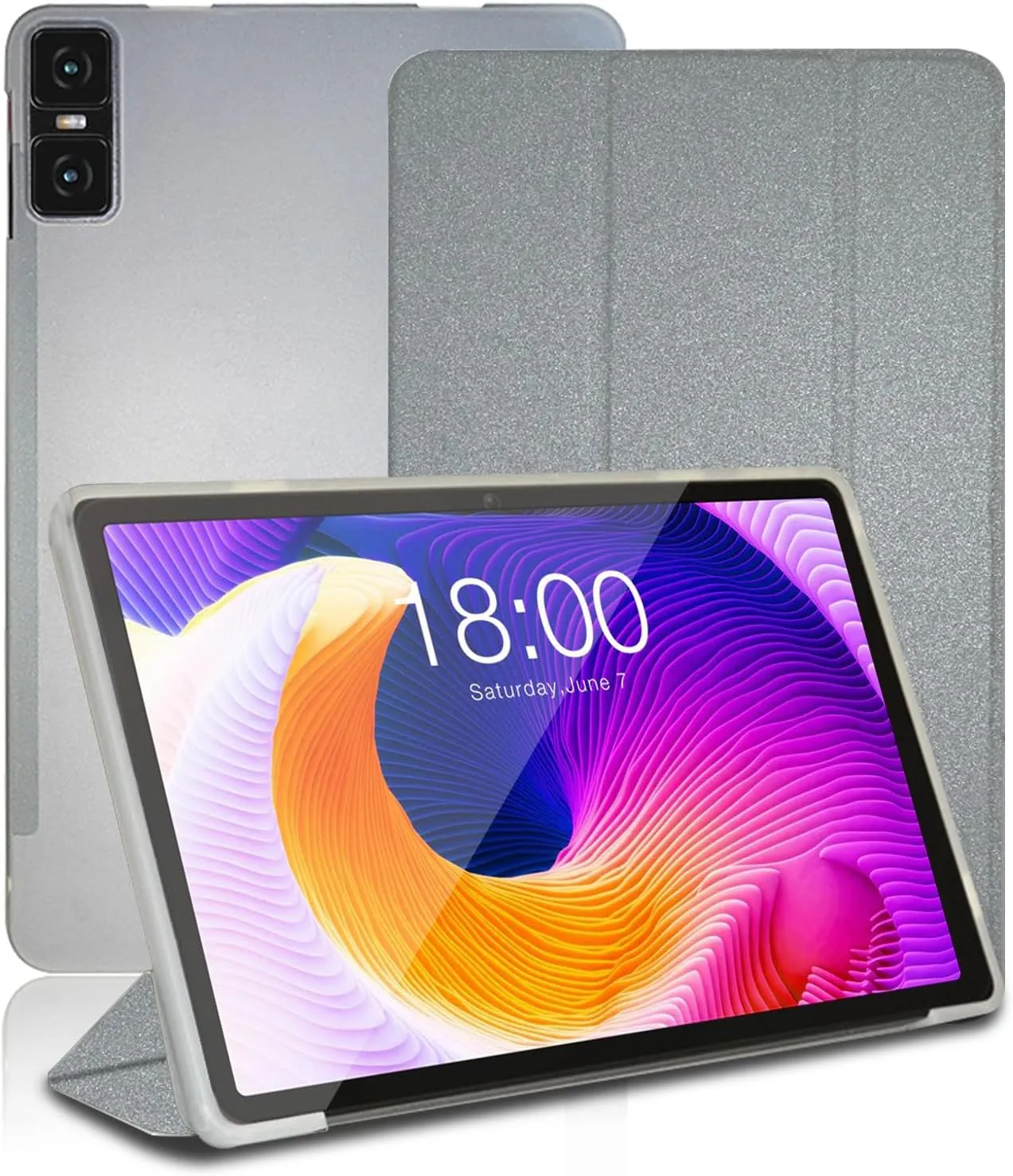 Case for Teclast T45HD, 10.5 inc, Smart Case Cover for Teclast T45HD with Multi-Viewing Angles, Comprehensive Protection. (Silver)