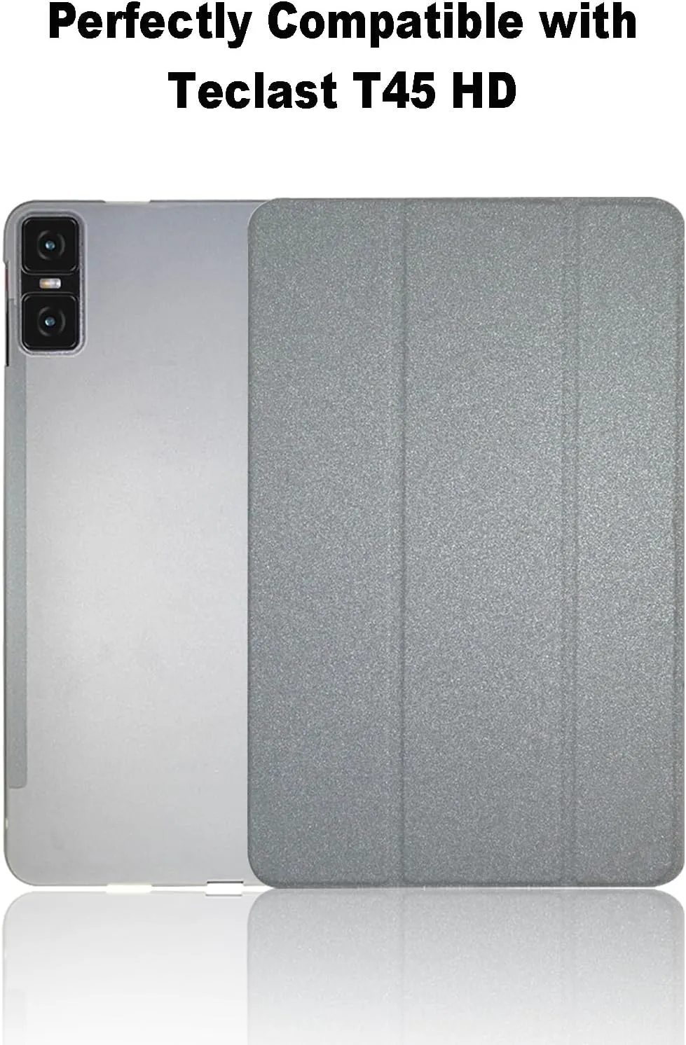 Case for Teclast T45HD, 10.5 inc, Smart Case Cover for Teclast T45HD with Multi-Viewing Angles, Comprehensive Protection. (Silver)