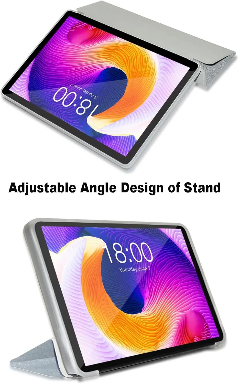 Case for Teclast T45HD, 10.5 inc, Smart Case Cover for Teclast T45HD with Multi-Viewing Angles, Comprehensive Protection. (Silver)