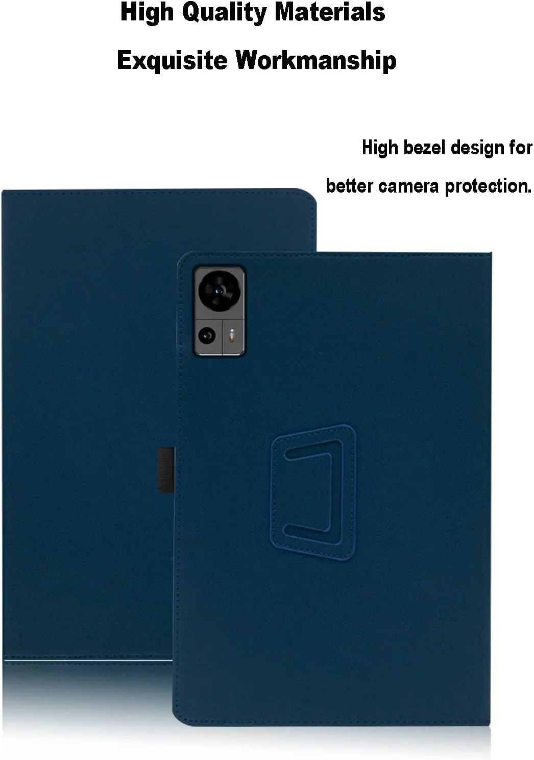 Case for Teclast T60, 12 inch, Teclast T60 Tablet Case, Folding Stand Protective Cover with Pencil Holder and Wrist Strap, Full Protection. (Blue)