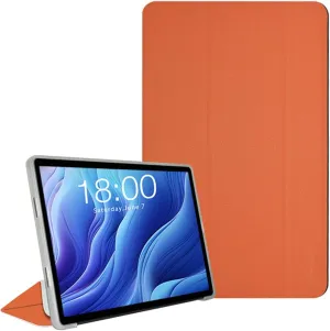 Case for TECLAST T60 Tablet 12 inch Android 14 Tablets, Ultra Slim PU Leather Folding Protective Cover Case with Auto Wake/Sleep Trifold Stand Soft TPU Back Shell for TECLAST T60, Orange