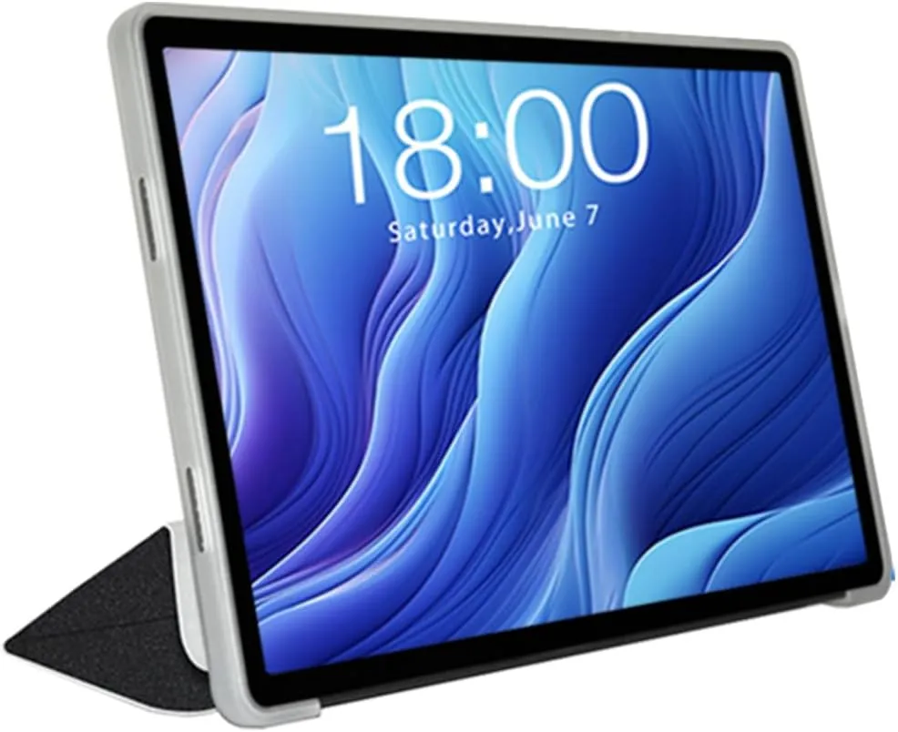 Case for TECLAST T60 Tablet 12 inch, Ultra Slim PU Leather Protective Cover Case with Auto Wake/Sleep Folding Trifold Stand Soft TPU Back Shell for TECLAST T60 Tablet 12 inch, Black